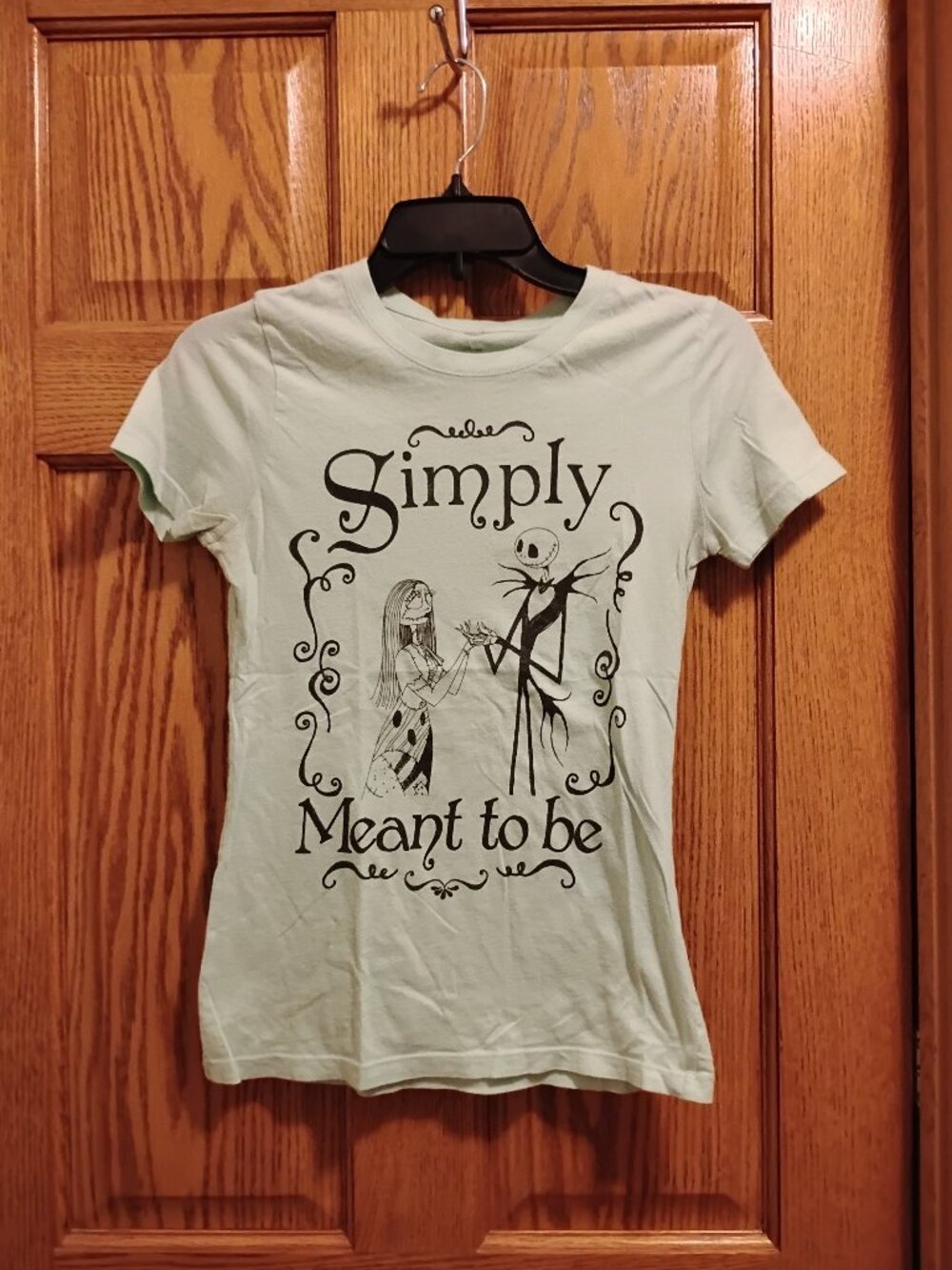 Nightmare Before Christmas Simply Meant To Be T-Shirt Size S